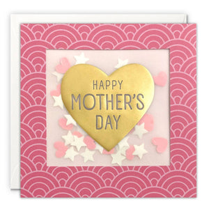 Happy Mother's Day Heart Deco Shakies Card