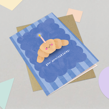 Load image into Gallery viewer, Birthday Card - Cute Croissant Greeting Card
