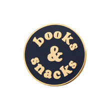 Load image into Gallery viewer, Books &amp; Snacks - Enamel Pin
