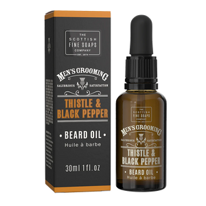 Thistle and Black Pepper beard oil