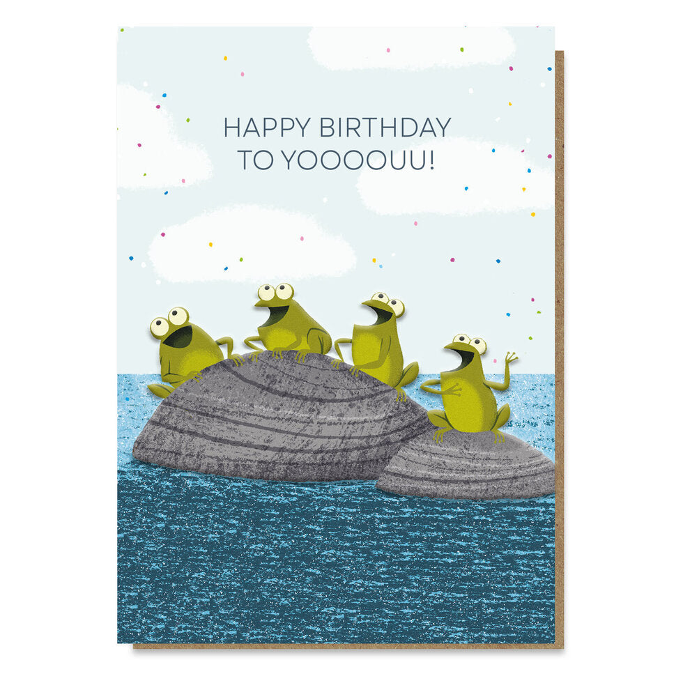 Frog Chorus Birthday Card