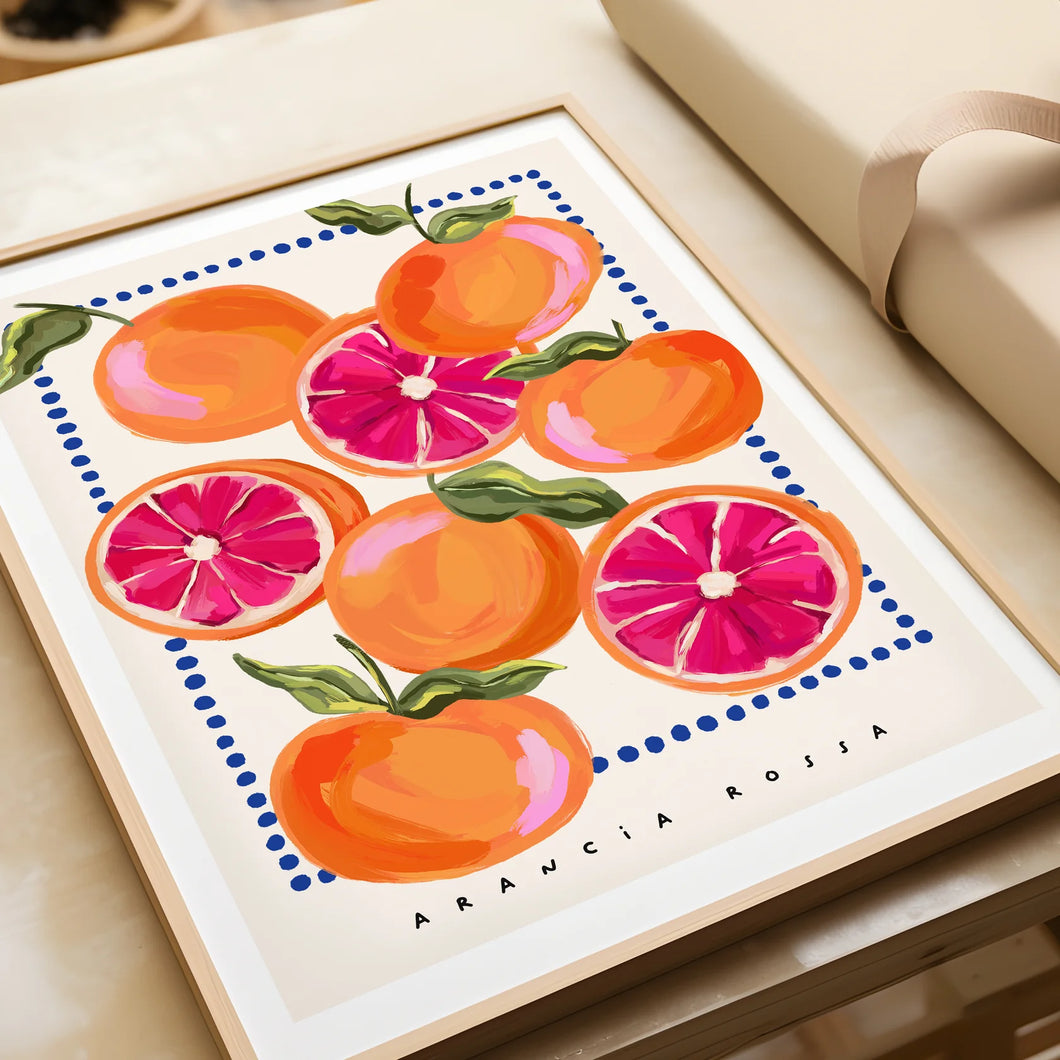 Blood orange A4 print