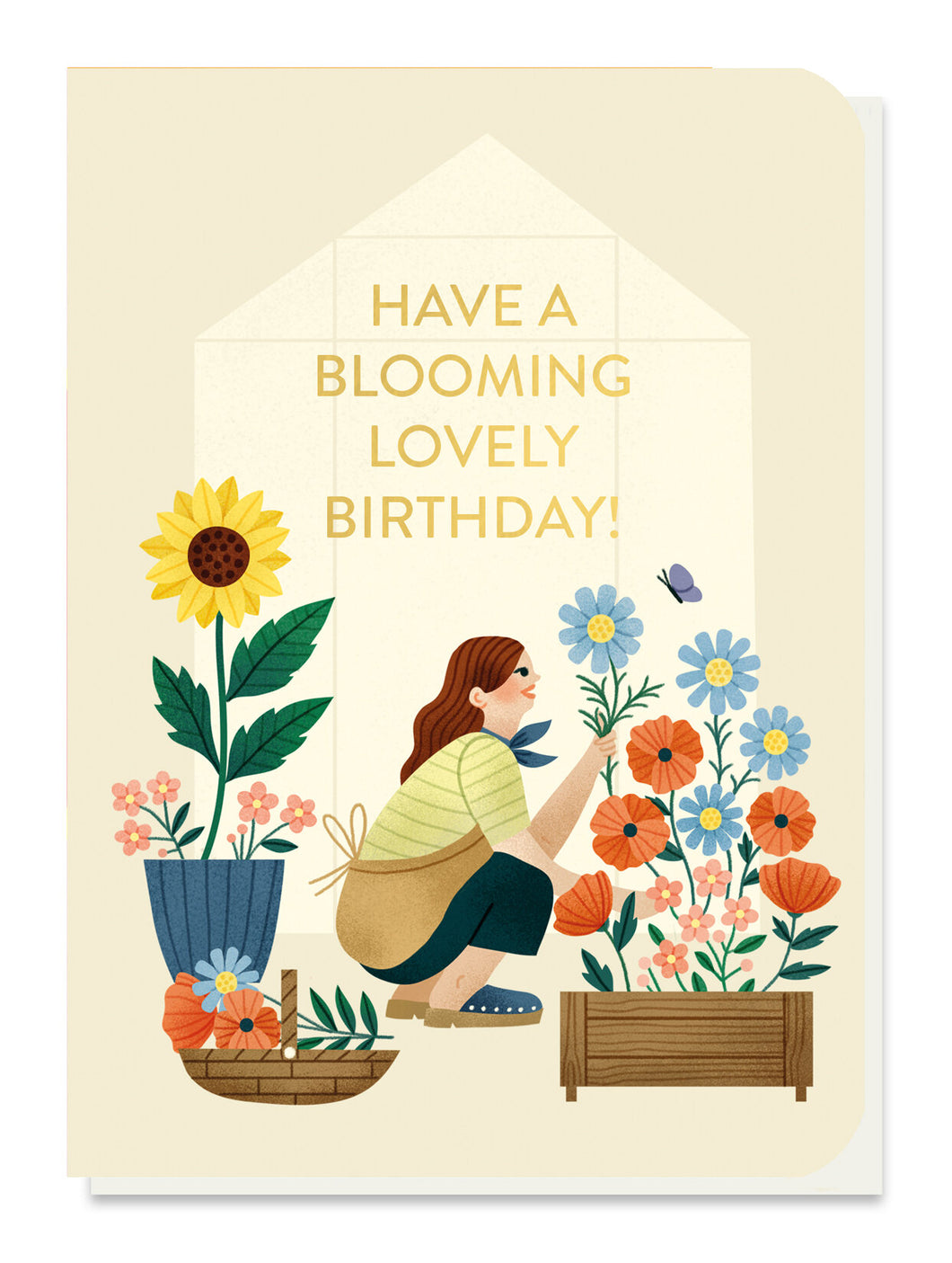 Flower Garden Birthday Card with seeds