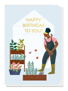 Herb Garden Birthday Card with seeds