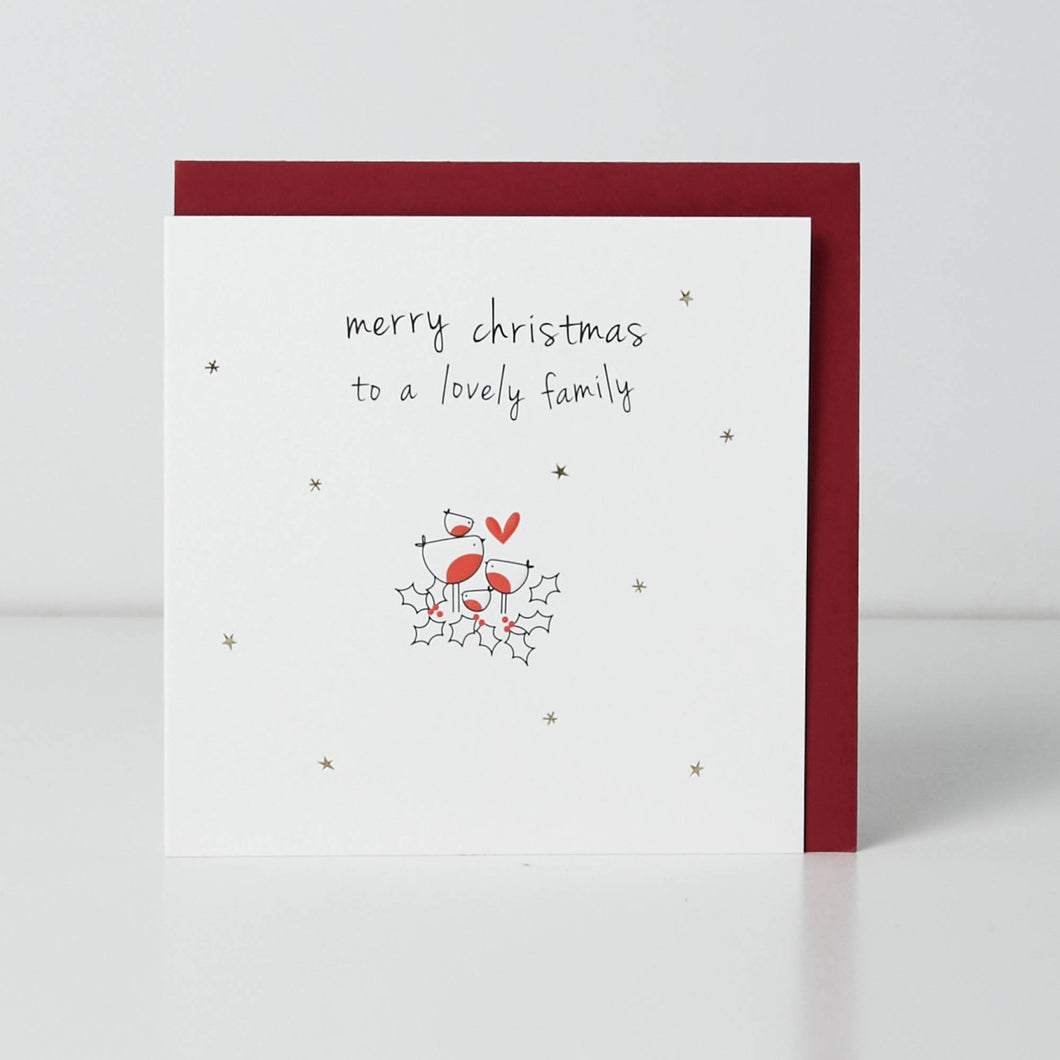 Christmas Card - To a Lovely Family