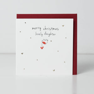 Christmas Card - Merry Christmas Lovely Daughter