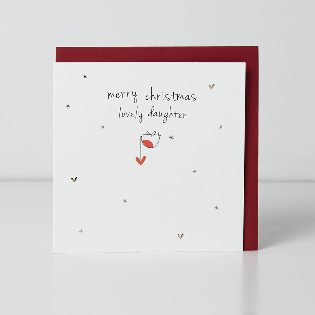 Christmas Card - Merry Christmas Lovely Daughter