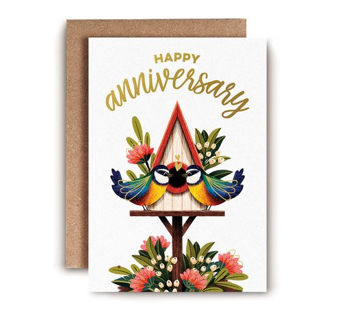 Anniversary Birdhouse card