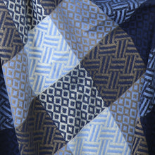 Load image into Gallery viewer, Blue Mix Geometric Winter Scarf
