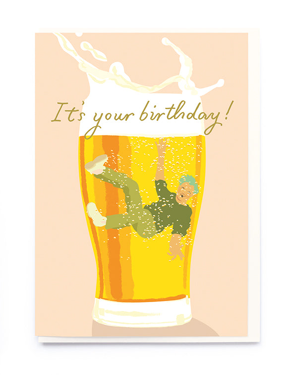 Beer birthday card