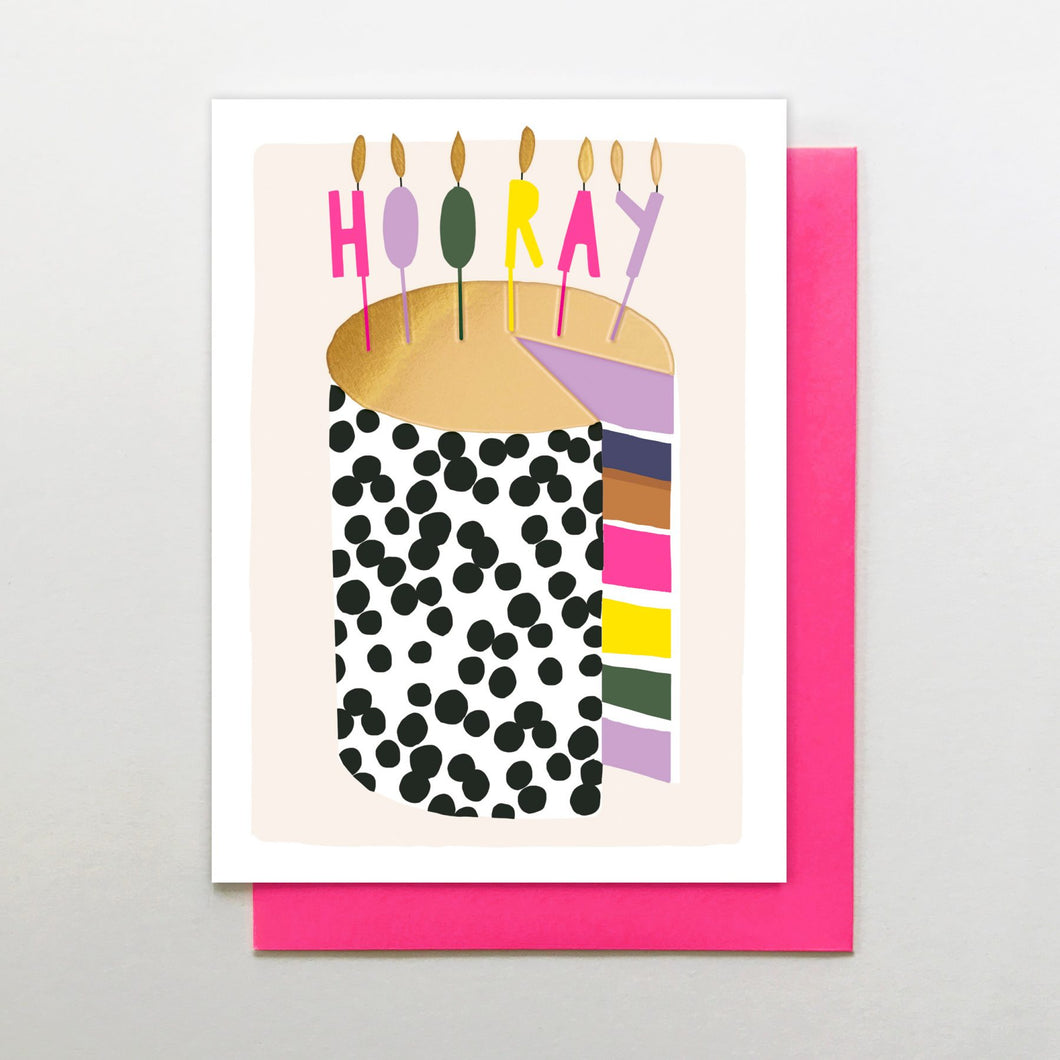 Rainbow Cake Birthday card