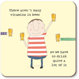 Beer Vitamins Coaster