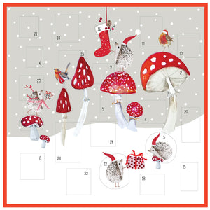 Advent Christmas Card - Toadstools