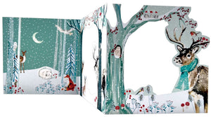 Concertina Christmas Card - Reindeer
