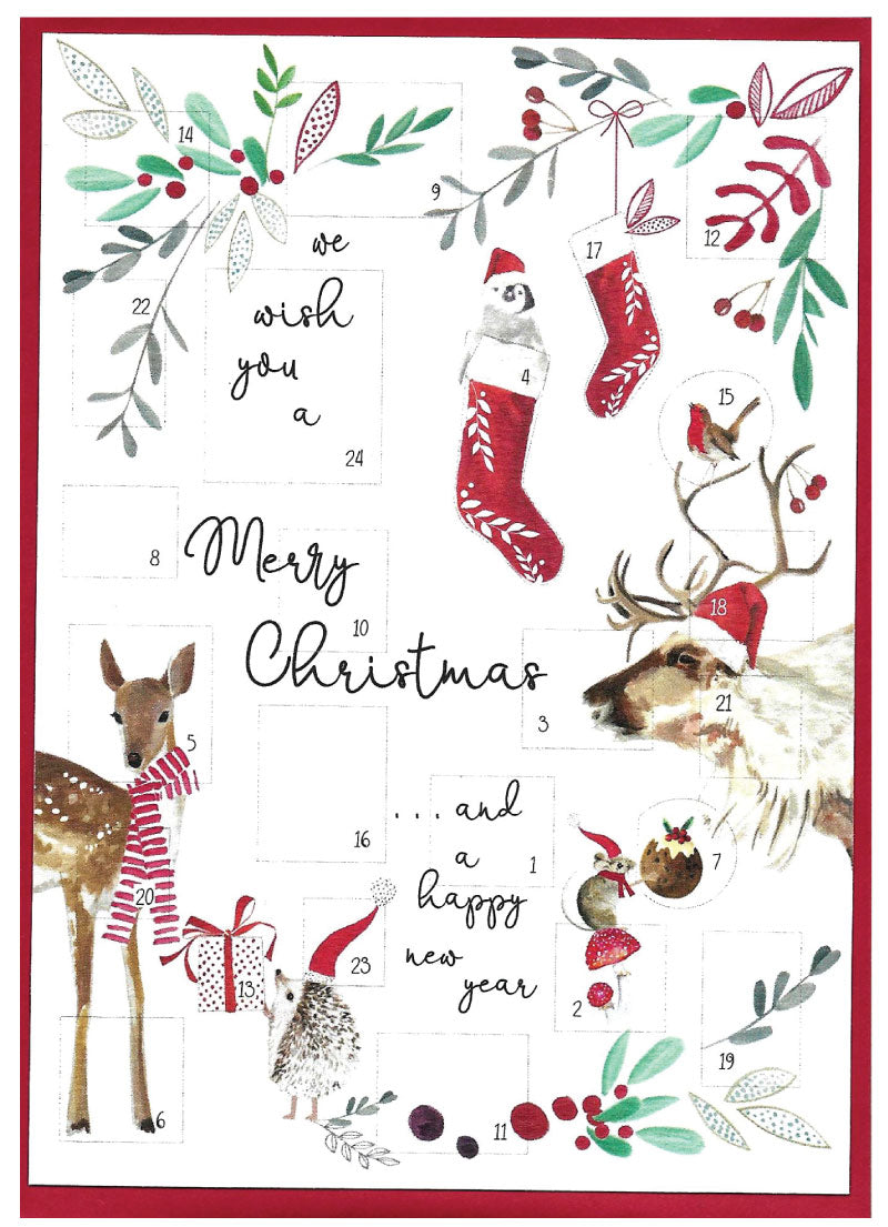 Advent Christmas Card - Merry Christmas & Happy New Year