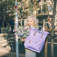 Load image into Gallery viewer, Canfield Medium Backpack in Thistle Bloom Nylon
