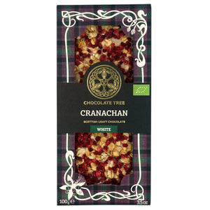 Cranachan organic 100g craft chocolate bar by Chocolate Tree
