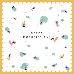 Happy Mother's Day Blue Daisies Card