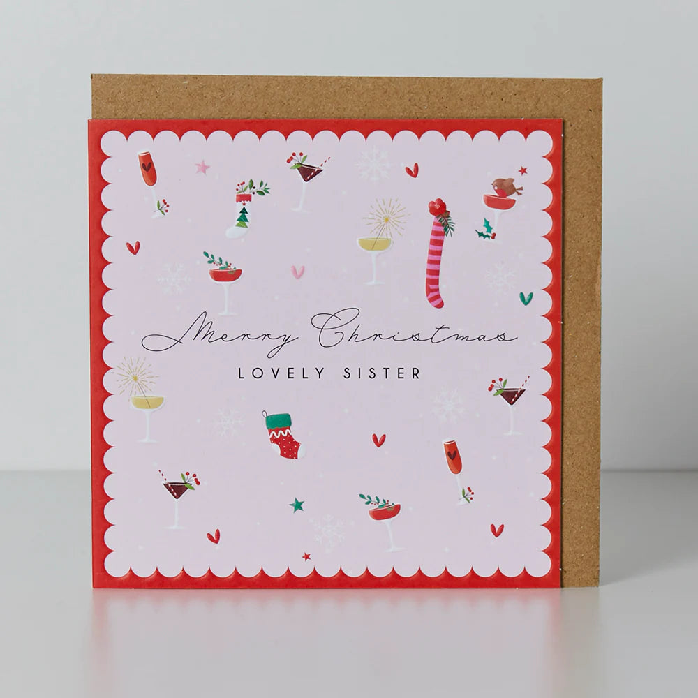 Lovely Sister Christmas Card