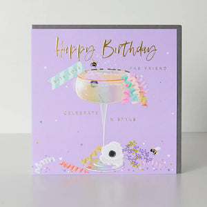 Cocktail Friend Birthday card
