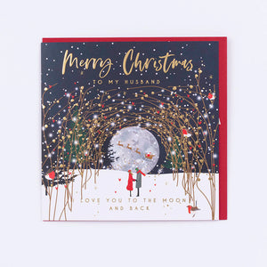 Merry Christmas to my Husband - Luxury Christmas Card