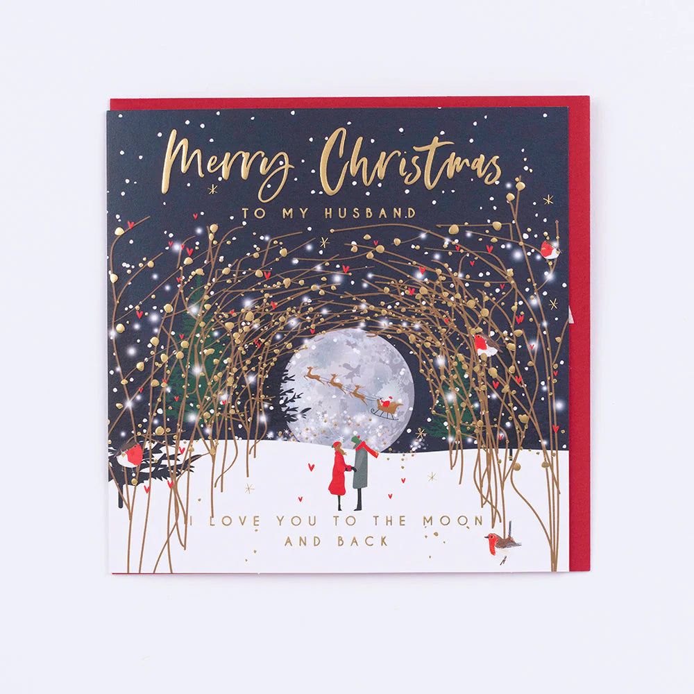 Merry Christmas to my Husband - Luxury Christmas Card