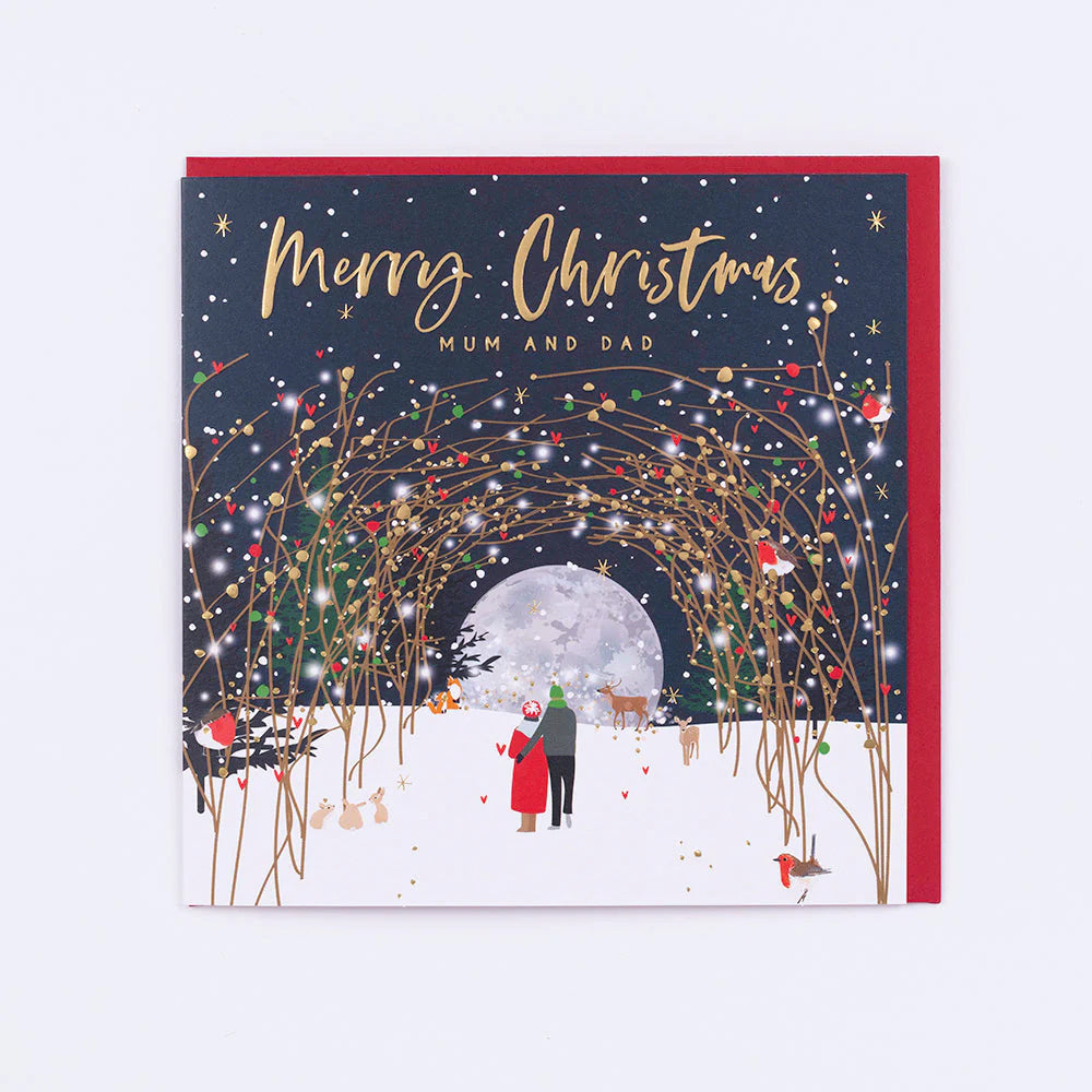 Merry Christmas Mum & Dad - Luxury Christmas Card