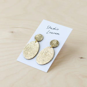 Pebble Earrings Gold