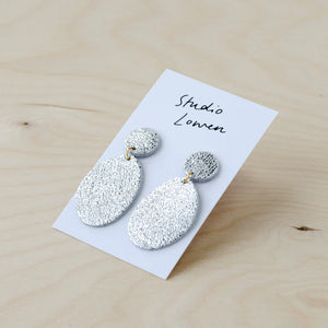 Pebble Earrings Silver