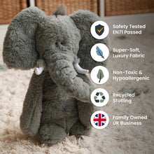 Load image into Gallery viewer, Evie the Elephant cuddly toy
