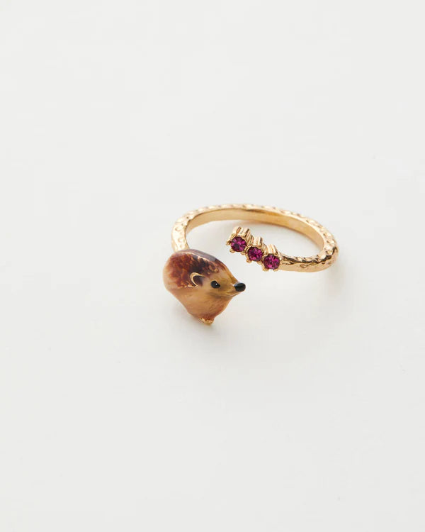 Fable Enamel Hedgehog Ring