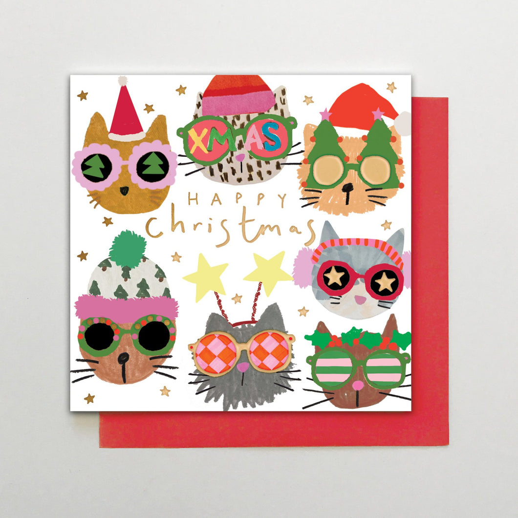 Christmas Card - Festive Cats