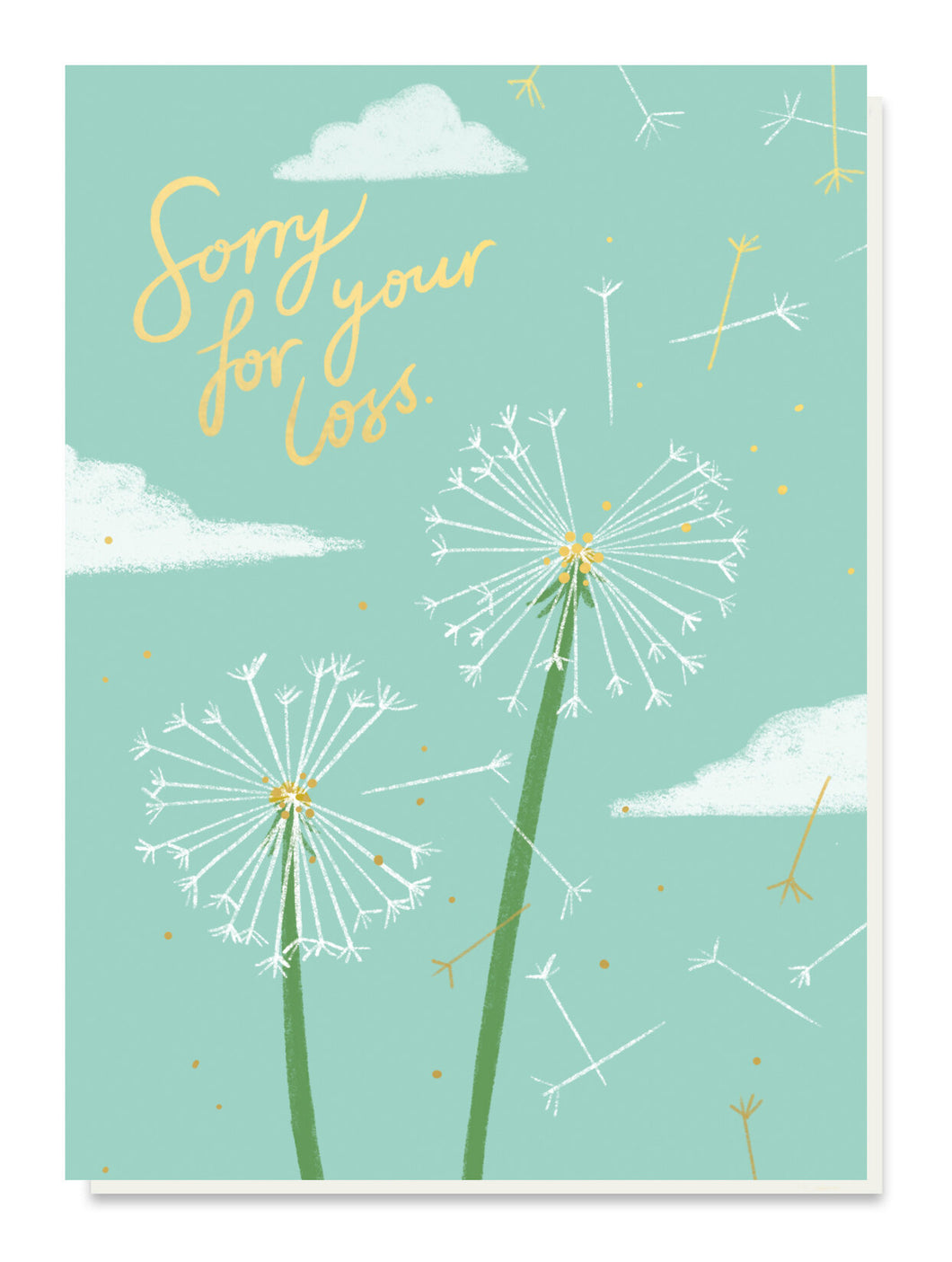 Dandelions Sorry For Your Loss Card