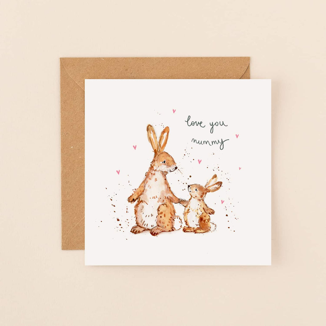 Bunnies Love You Mummy Card