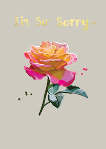 I'm So Sorry Flower Card