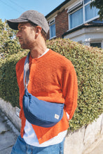 Load image into Gallery viewer, Farringdon Half Moon Bag in Deep Cobalt
