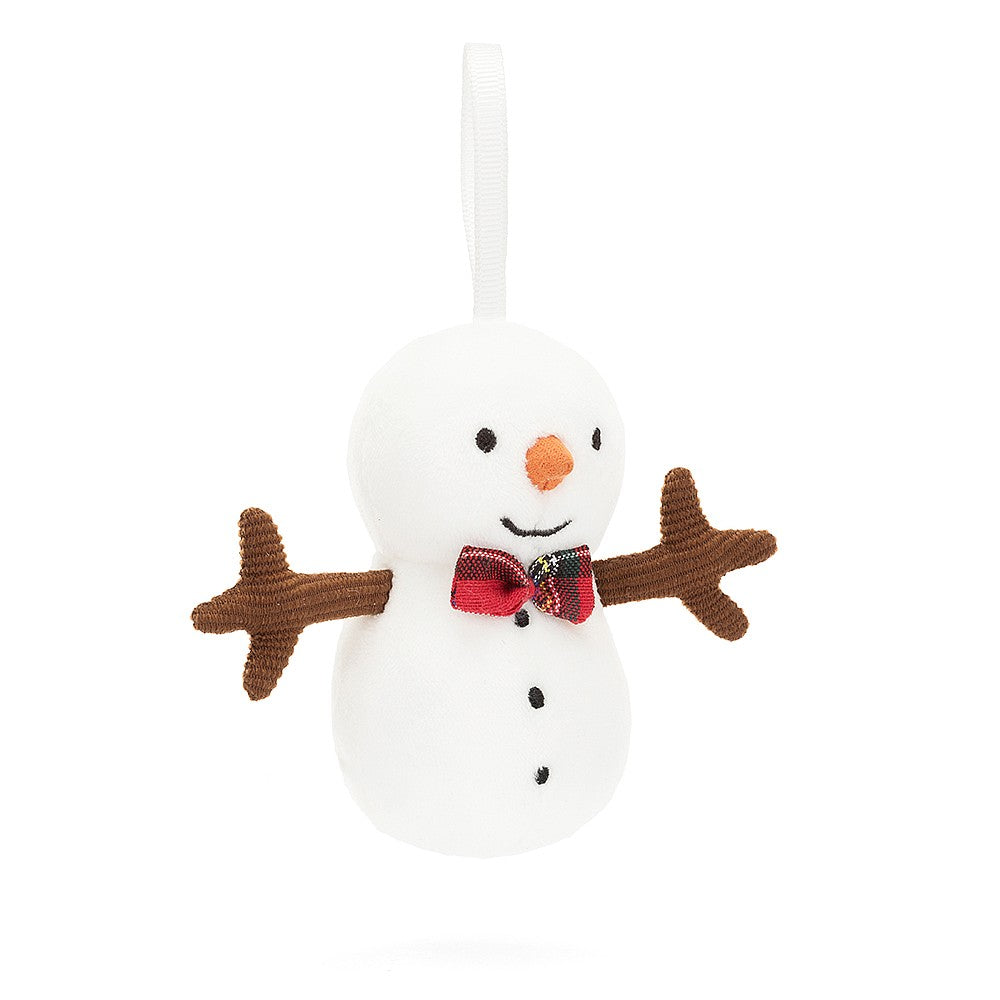 Jellycat Festive Folly Snowman Christmas decoration
