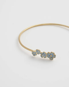 Enamel Forget-Me-Not Bangle