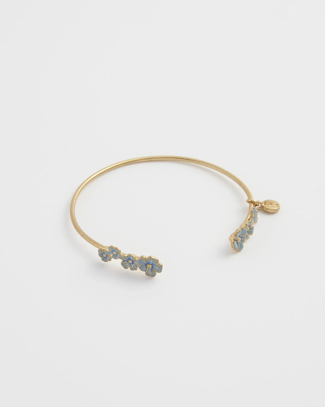 Enamel Forget-Me-Not Bangle