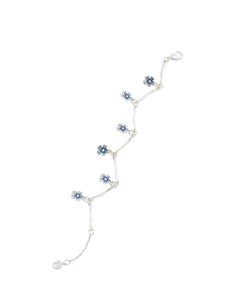 Forget Me Not Silver Bracelet