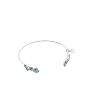 Load image into Gallery viewer, Forget Me Not Silver Bangle
