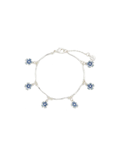 Load image into Gallery viewer, Forget Me Not Silver Bracelet
