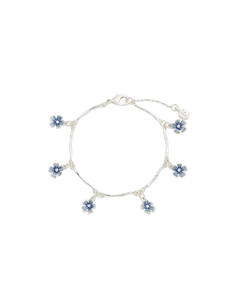 Forget Me Not Silver Bracelet