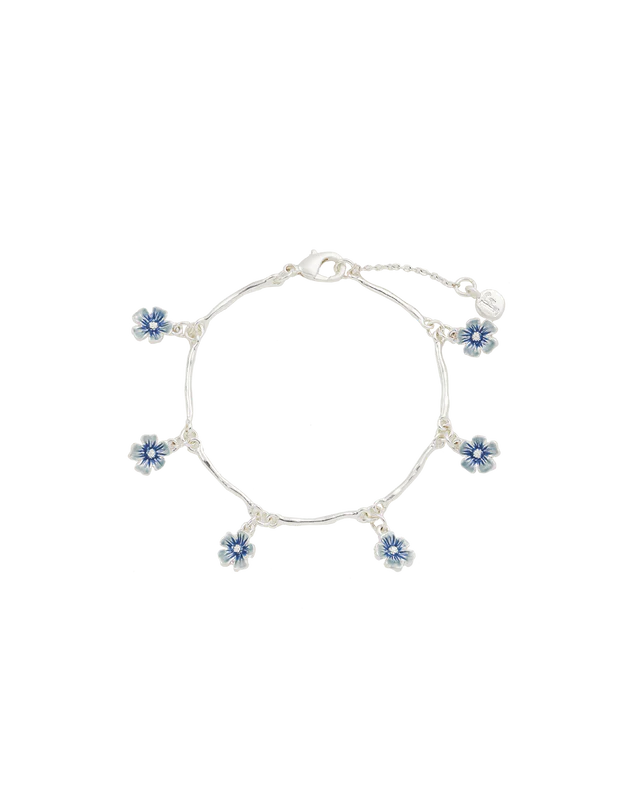Forget Me Not Silver Bracelet