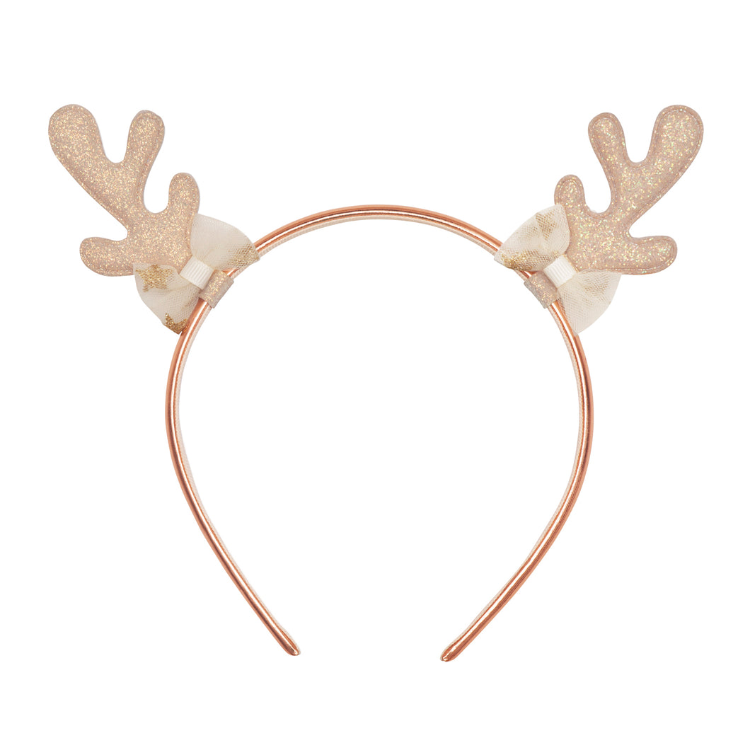 Frosted Shimmer Reindeer Headband