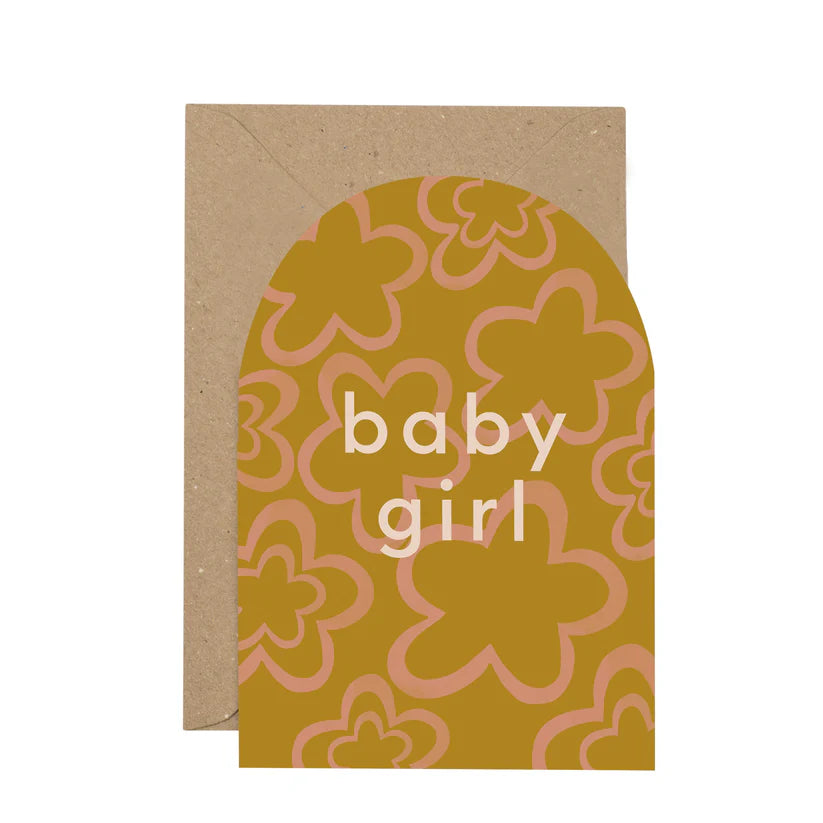 Baby Girl Curved card