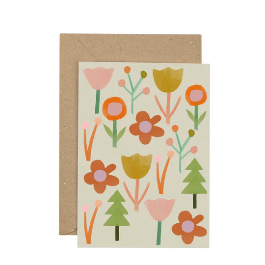 Tulips & Trees blank card