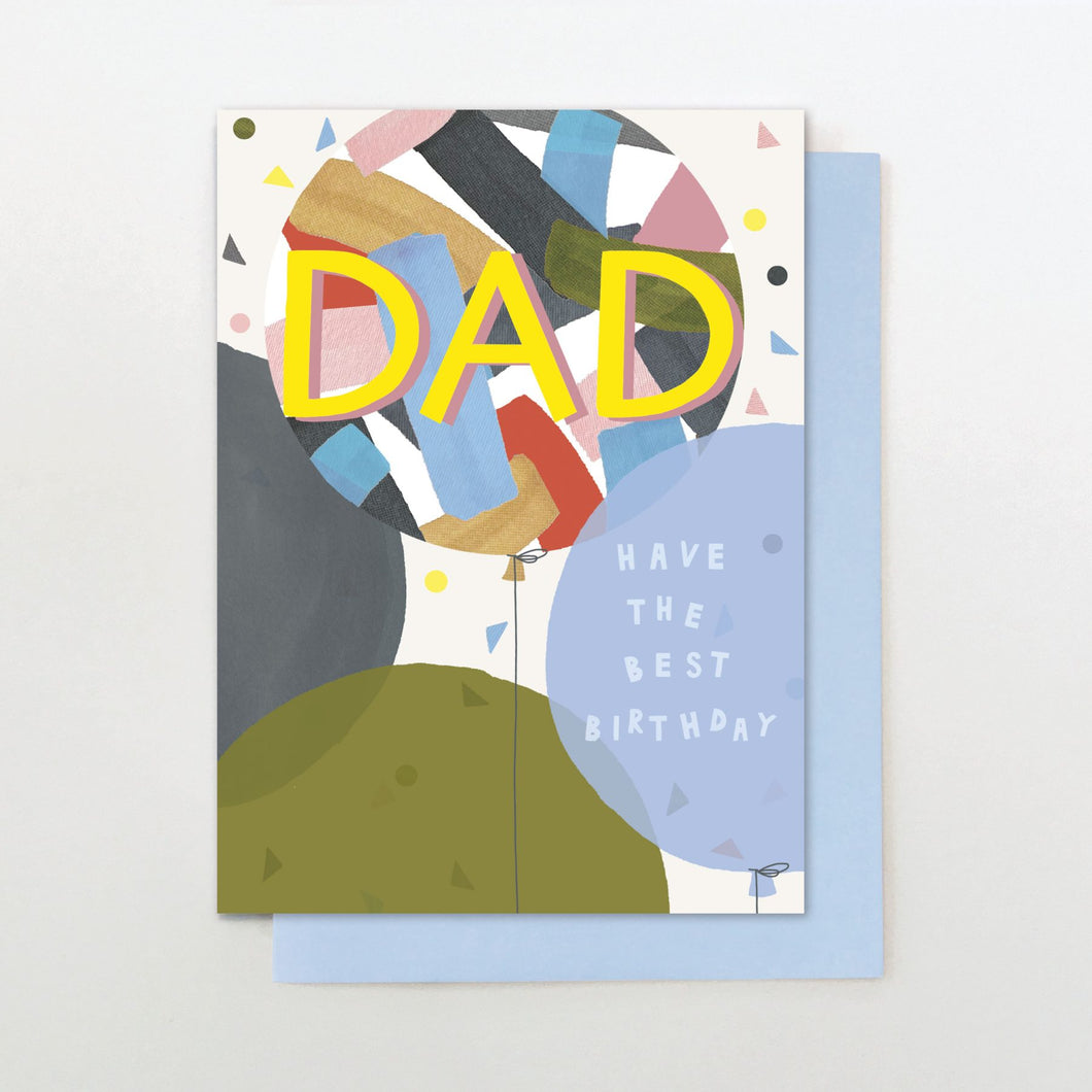 Balloons Dad Birthday card