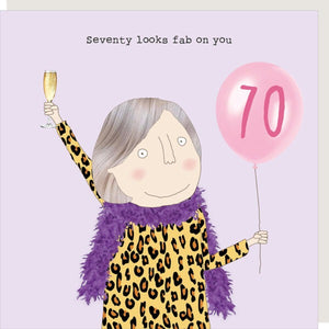 Fab 70th Birthday card