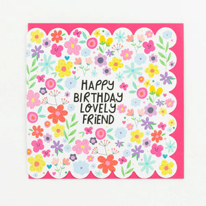 Lovely Friend Birthday card